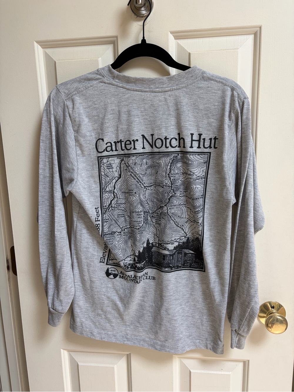 AMC Carter Notch Hut Gray Long-Sleeve Graphic Shirt